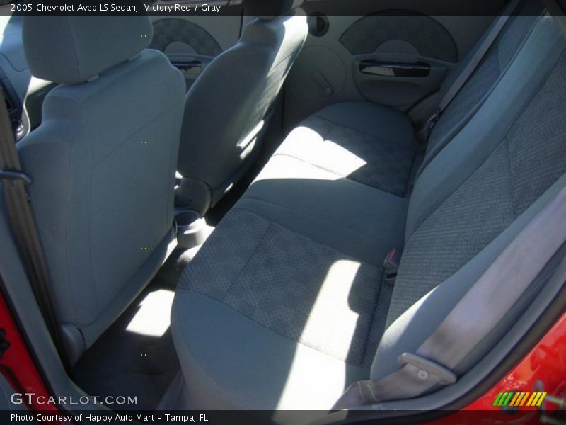 Victory Red / Gray 2005 Chevrolet Aveo LS Sedan
