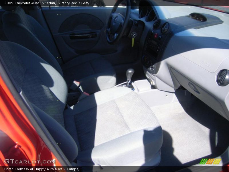 Victory Red / Gray 2005 Chevrolet Aveo LS Sedan