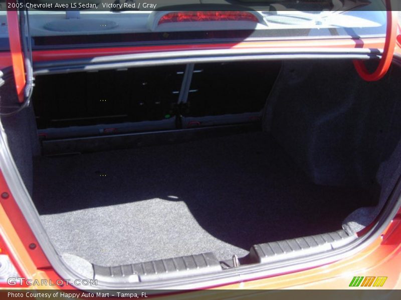 Victory Red / Gray 2005 Chevrolet Aveo LS Sedan