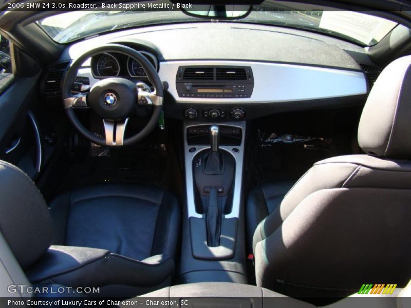 Black Sapphire Metallic / Black 2006 BMW Z4 3.0si Roadster