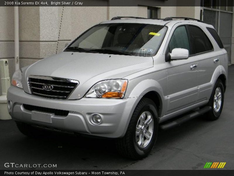 Bright Silver / Gray 2008 Kia Sorento EX 4x4