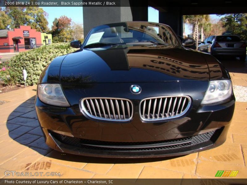 Black Sapphire Metallic / Black 2006 BMW Z4 3.0si Roadster