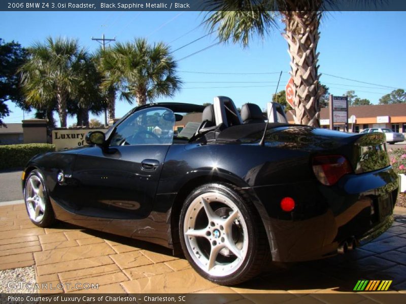 Black Sapphire Metallic / Black 2006 BMW Z4 3.0si Roadster