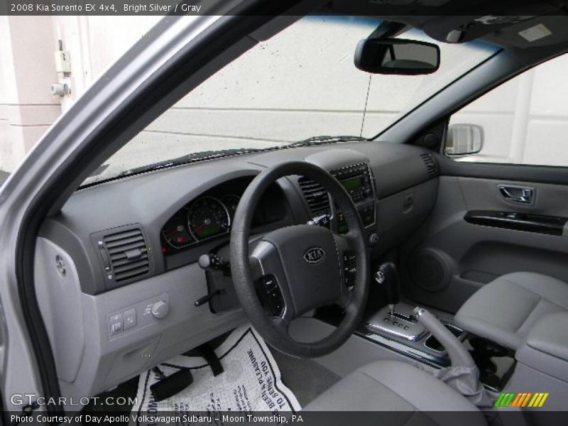 Bright Silver / Gray 2008 Kia Sorento EX 4x4
