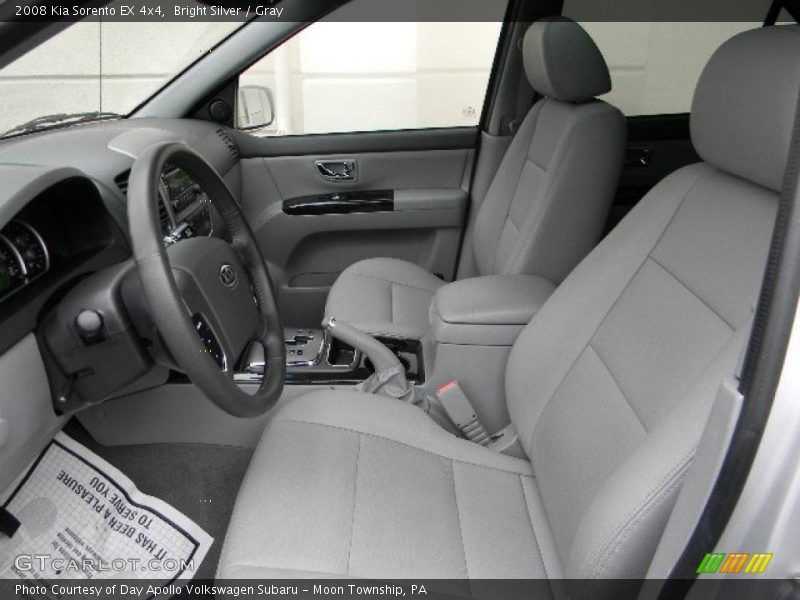 Bright Silver / Gray 2008 Kia Sorento EX 4x4