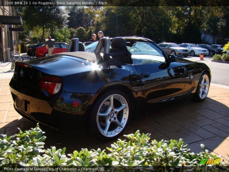 Black Sapphire Metallic / Black 2006 BMW Z4 3.0si Roadster