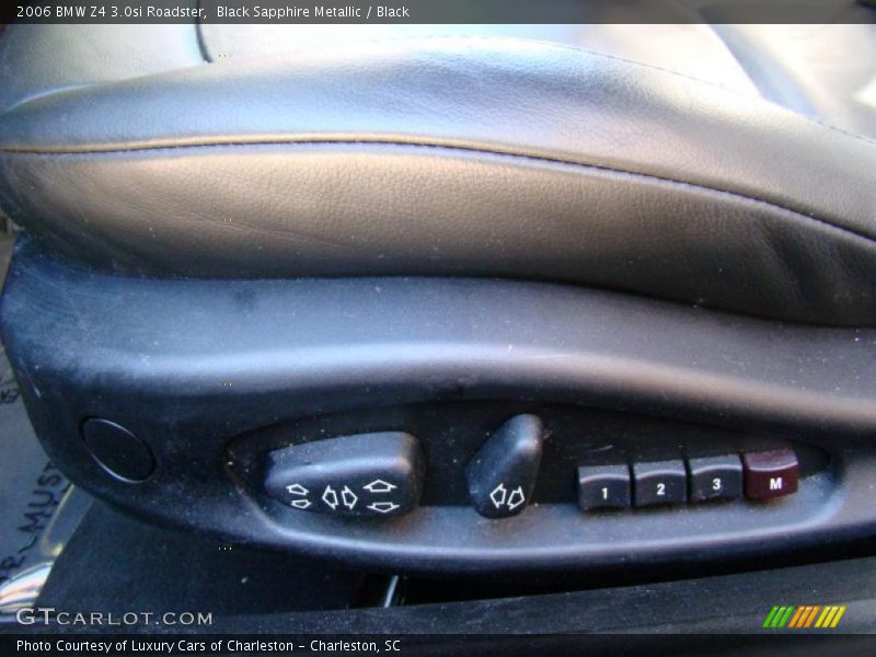 Black Sapphire Metallic / Black 2006 BMW Z4 3.0si Roadster