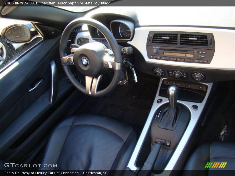 Black Sapphire Metallic / Black 2006 BMW Z4 3.0si Roadster