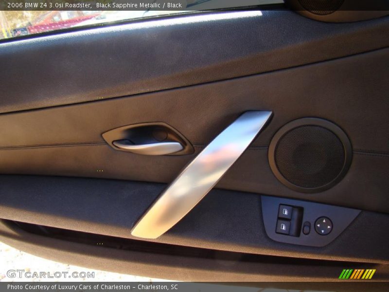 Black Sapphire Metallic / Black 2006 BMW Z4 3.0si Roadster