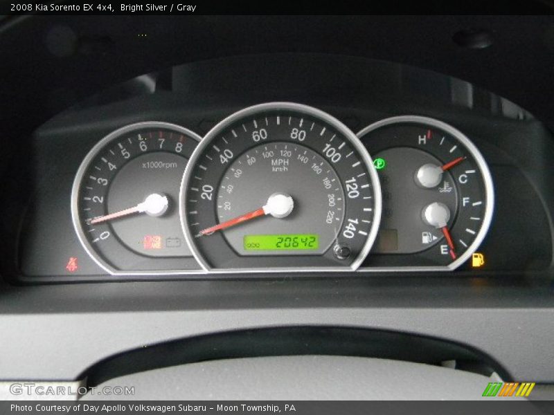 Bright Silver / Gray 2008 Kia Sorento EX 4x4