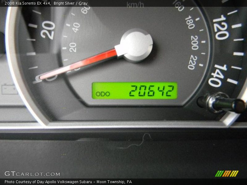 Bright Silver / Gray 2008 Kia Sorento EX 4x4