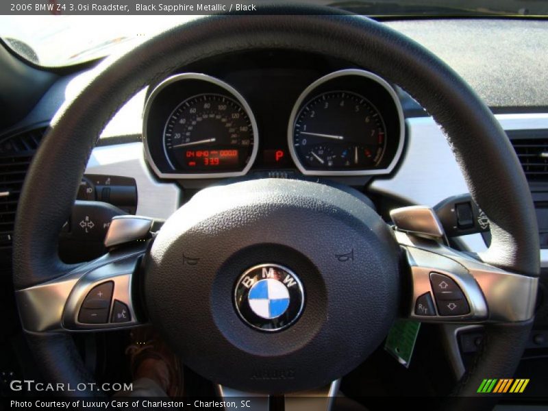 Black Sapphire Metallic / Black 2006 BMW Z4 3.0si Roadster