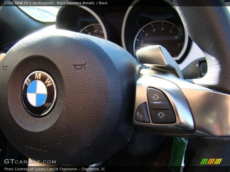 Black Sapphire Metallic / Black 2006 BMW Z4 3.0si Roadster