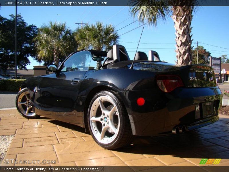 Black Sapphire Metallic / Black 2006 BMW Z4 3.0si Roadster