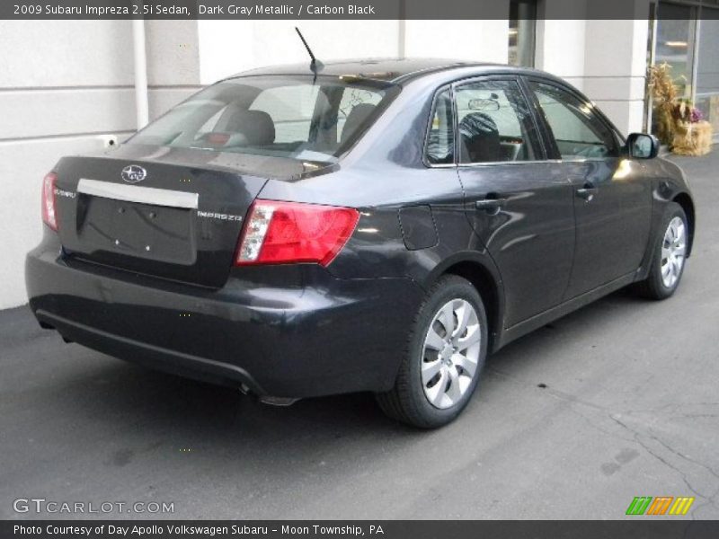 Dark Gray Metallic / Carbon Black 2009 Subaru Impreza 2.5i Sedan
