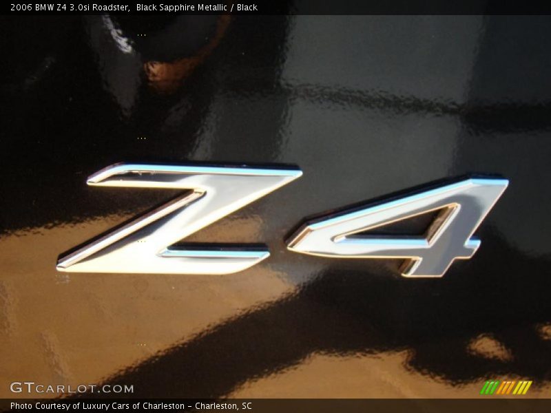 Black Sapphire Metallic / Black 2006 BMW Z4 3.0si Roadster