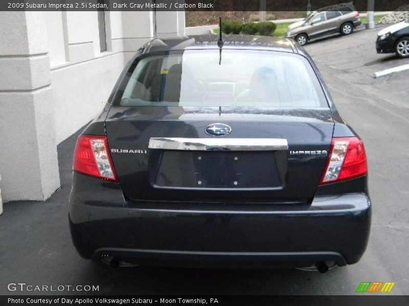 Dark Gray Metallic / Carbon Black 2009 Subaru Impreza 2.5i Sedan