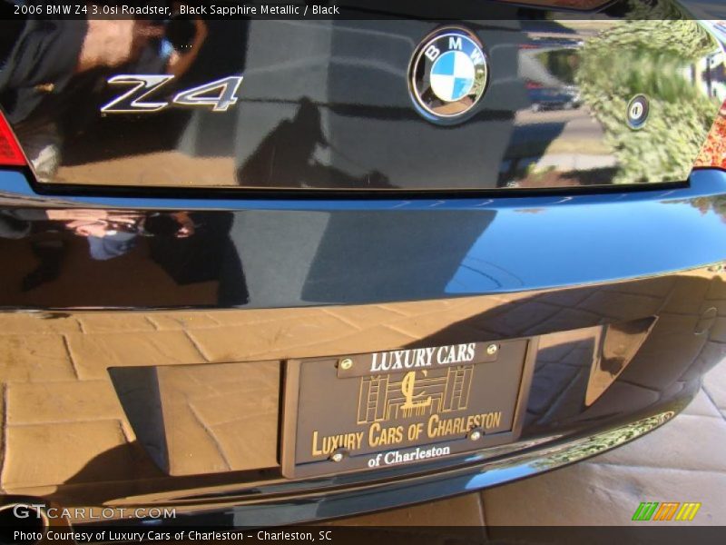 Black Sapphire Metallic / Black 2006 BMW Z4 3.0si Roadster