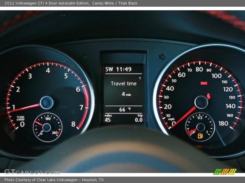  2011 GTI 4 Door Autobahn Edition 4 Door Autobahn Edition Gauges