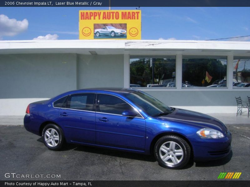Laser Blue Metallic / Gray 2006 Chevrolet Impala LT