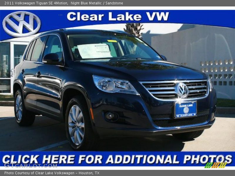 Night Blue Metallic / Sandstone 2011 Volkswagen Tiguan SE 4Motion