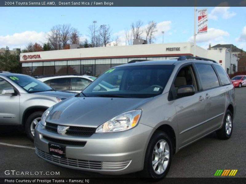 Desert Sand Mica / Fawn Beige 2004 Toyota Sienna LE AWD