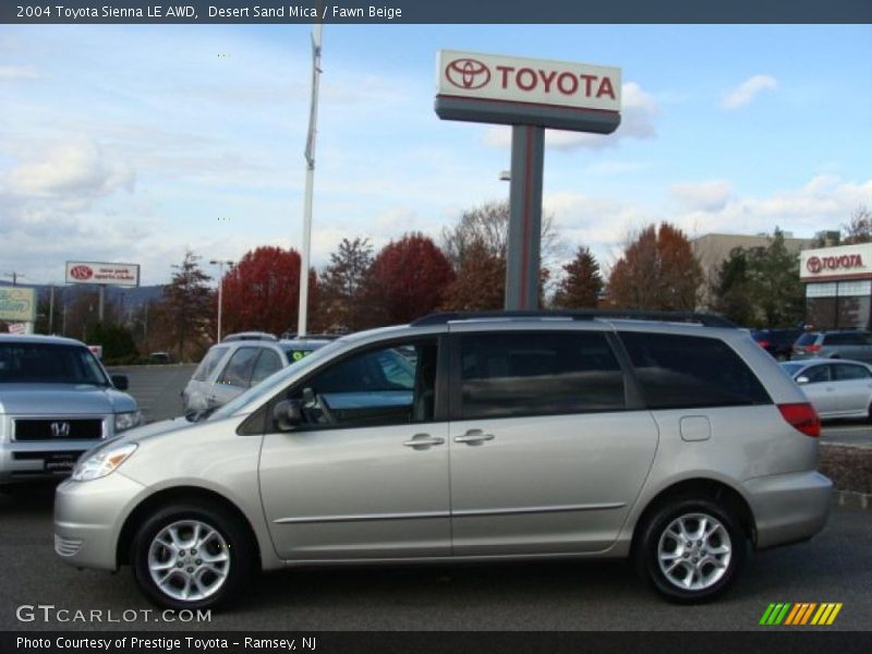 Desert Sand Mica / Fawn Beige 2004 Toyota Sienna LE AWD