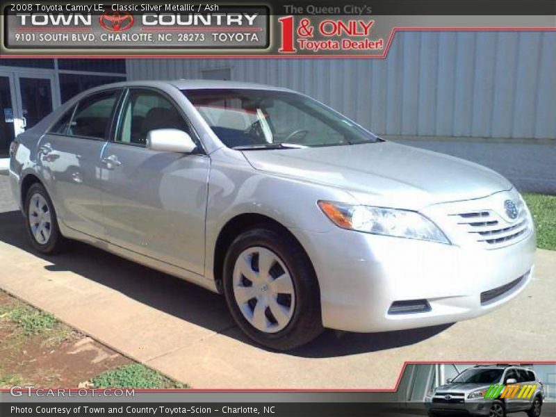 Classic Silver Metallic / Ash 2008 Toyota Camry LE