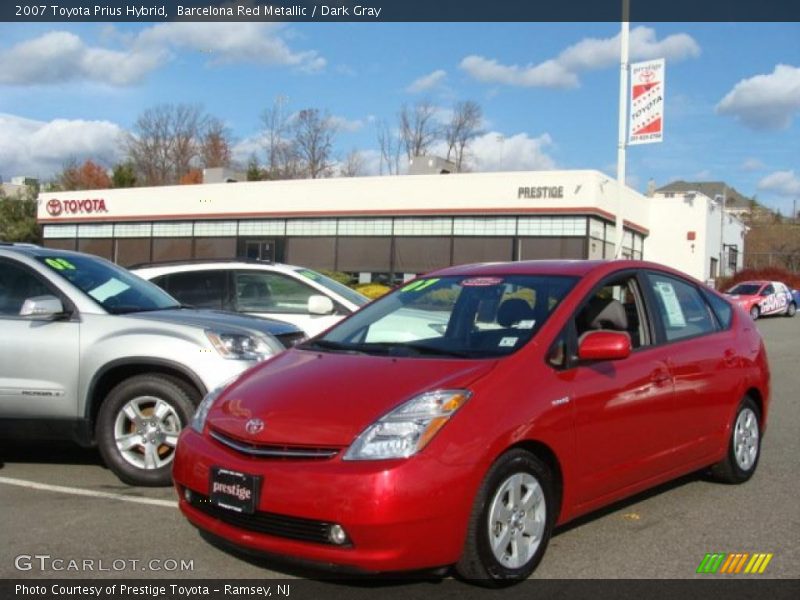 Barcelona Red Metallic / Dark Gray 2007 Toyota Prius Hybrid