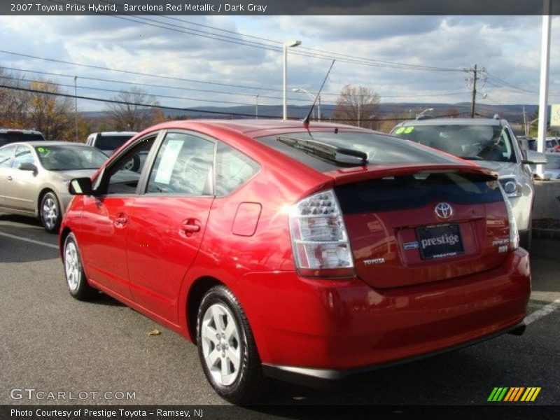 Barcelona Red Metallic / Dark Gray 2007 Toyota Prius Hybrid