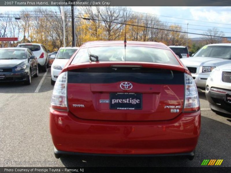 Barcelona Red Metallic / Dark Gray 2007 Toyota Prius Hybrid