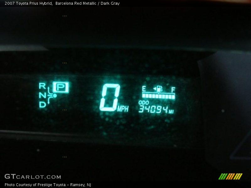 Barcelona Red Metallic / Dark Gray 2007 Toyota Prius Hybrid