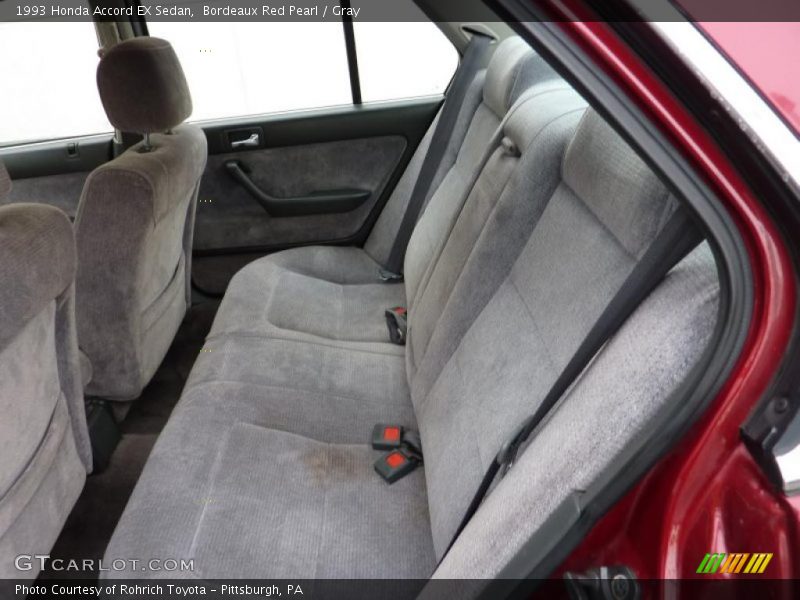 Bordeaux Red Pearl / Gray 1993 Honda Accord EX Sedan