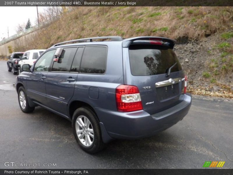 Bluestone Metallic / Ivory Beige 2007 Toyota Highlander Hybrid Limited 4WD
