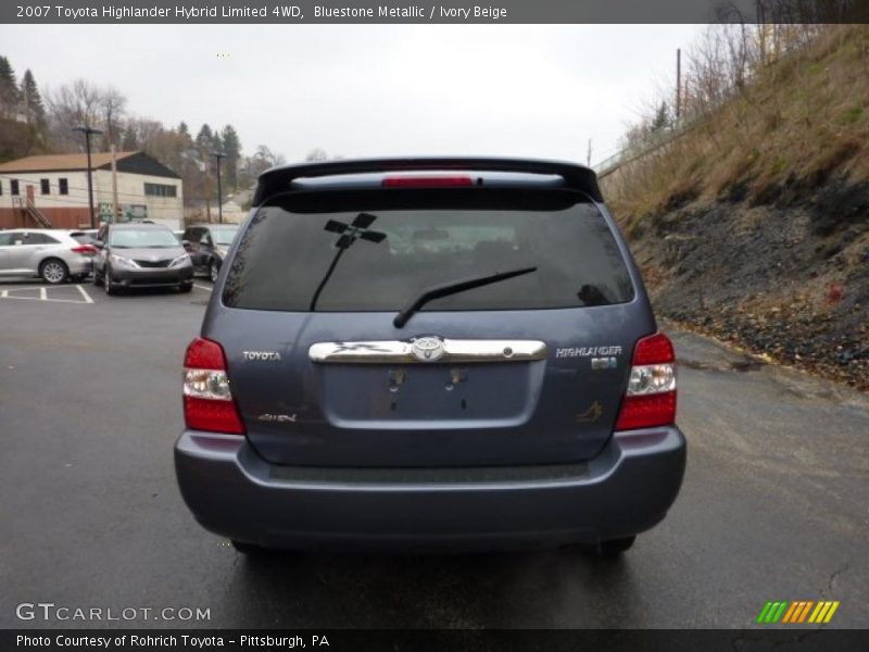 Bluestone Metallic / Ivory Beige 2007 Toyota Highlander Hybrid Limited 4WD