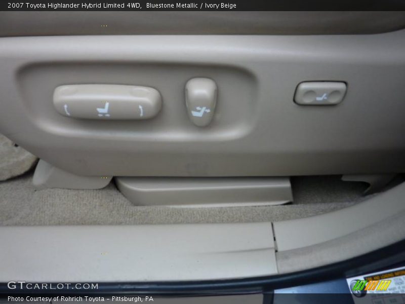 Bluestone Metallic / Ivory Beige 2007 Toyota Highlander Hybrid Limited 4WD