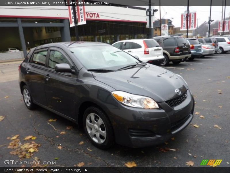 Magnetic Gray Metallic / Ash Gray 2009 Toyota Matrix S AWD