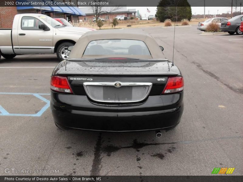 Black / Sandstone 2002 Chrysler Sebring GTC Convertible
