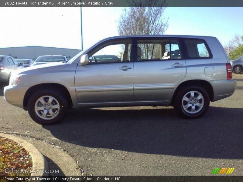 Millennium Silver Metallic / Gray 2002 Toyota Highlander V6