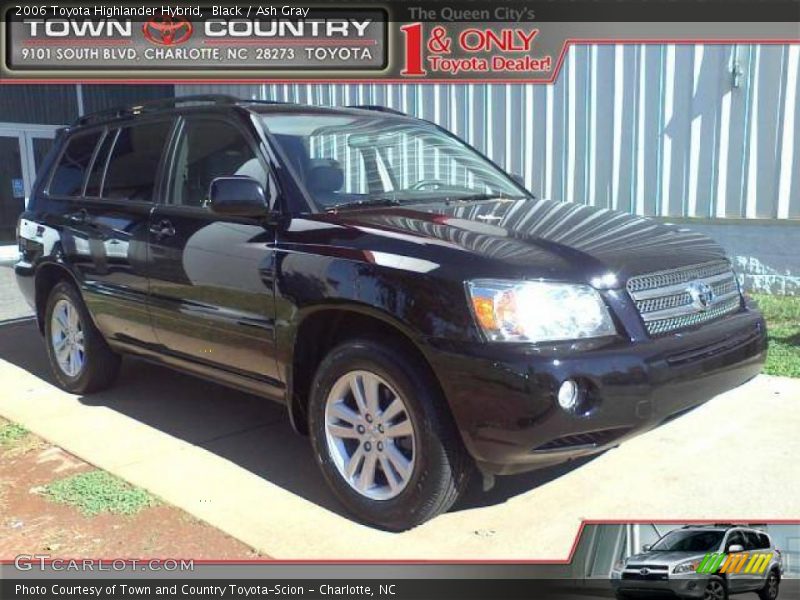 Black / Ash Gray 2006 Toyota Highlander Hybrid