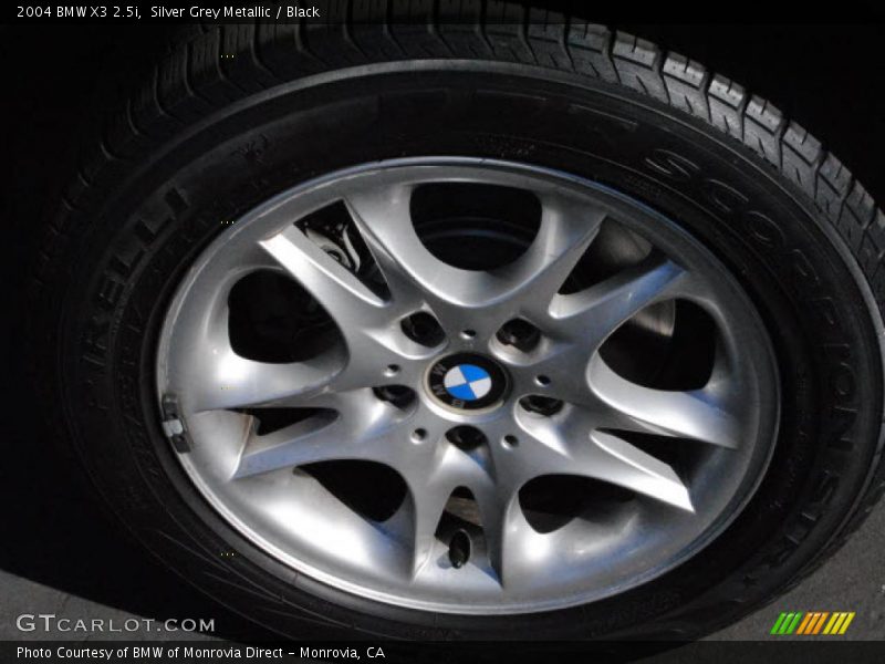 Silver Grey Metallic / Black 2004 BMW X3 2.5i