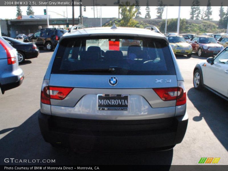 Silver Grey Metallic / Black 2004 BMW X3 2.5i
