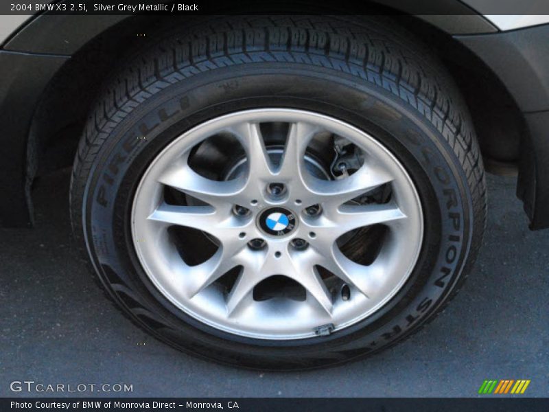 Silver Grey Metallic / Black 2004 BMW X3 2.5i