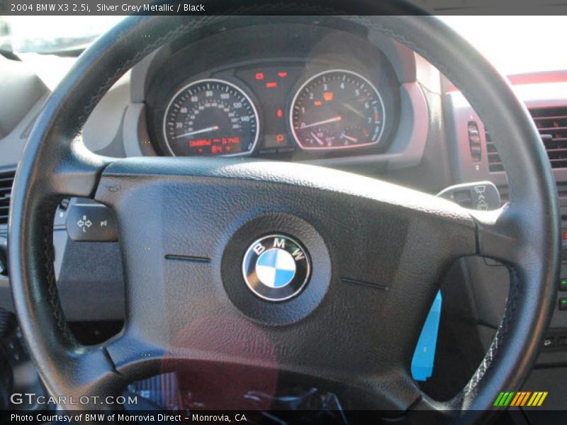 Silver Grey Metallic / Black 2004 BMW X3 2.5i