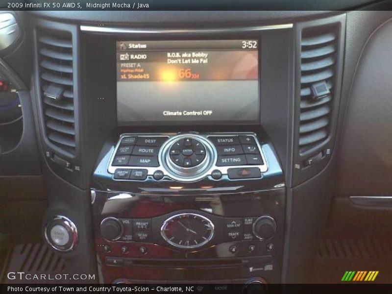 Controls of 2009 FX 50 AWD S