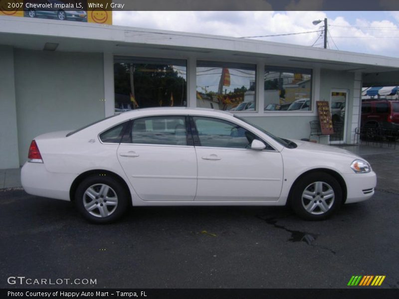 White / Gray 2007 Chevrolet Impala LS