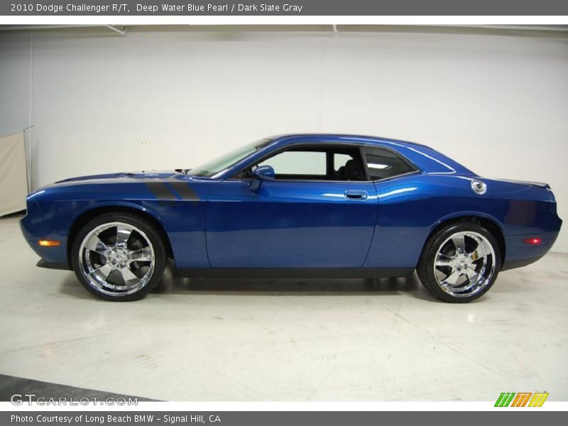 Deep Water Blue Pearl / Dark Slate Gray 2010 Dodge Challenger R/T