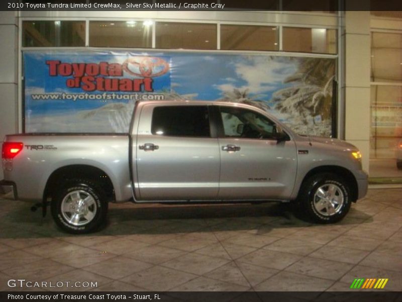 Silver Sky Metallic / Graphite Gray 2010 Toyota Tundra Limited CrewMax