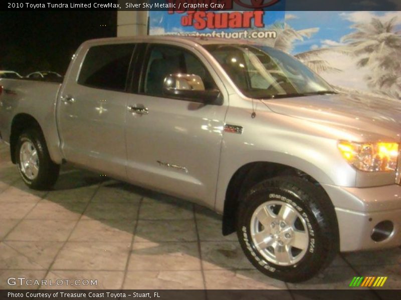 Silver Sky Metallic / Graphite Gray 2010 Toyota Tundra Limited CrewMax