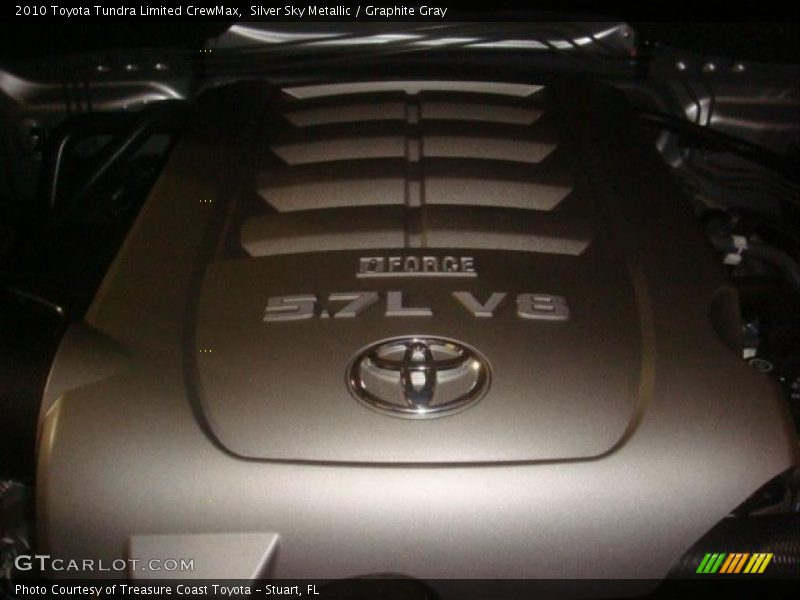 Silver Sky Metallic / Graphite Gray 2010 Toyota Tundra Limited CrewMax